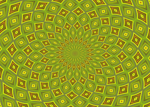geometric pattern in greens