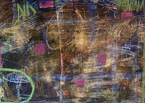 patterns of light on a dark background