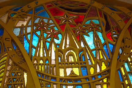 stained glass roof